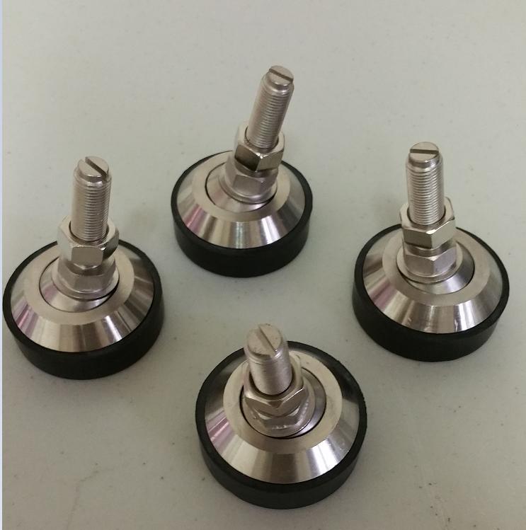 Package of 4 adjustable swivel steel Foot, 1/2-20 for floor scale NEW