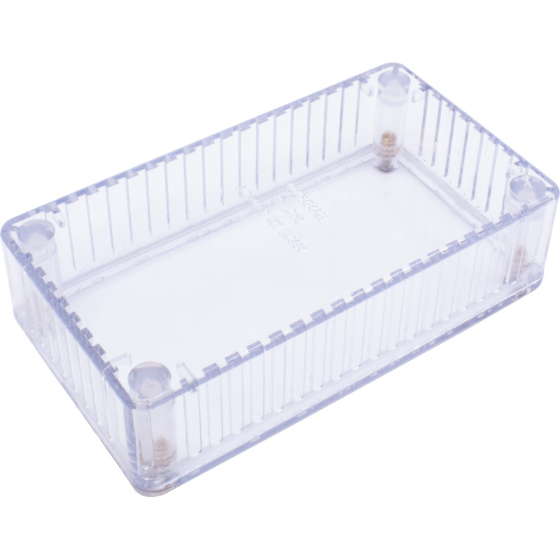 Chassis Box, Hammond, 1591BTCL, Clear, 4.4" x 2.4" x 1.1"