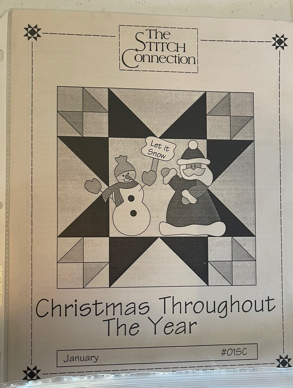 The Stitch Connection CHRISTMAS THROUGHOUT THE YEAR 64"  x 84" Quilt Pattern Set