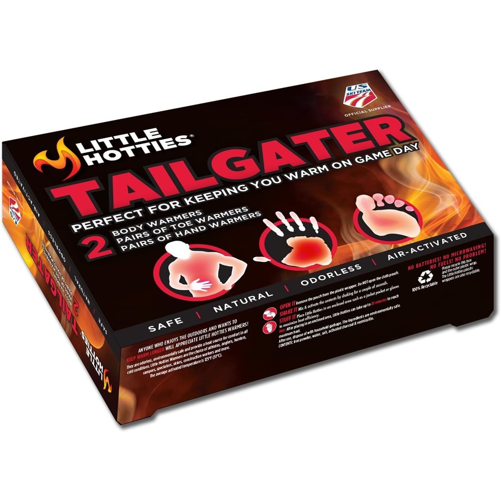 Little Hotties Tailgater, 2 Body Warmers, 2 Pair of Toe and Hand Warmers