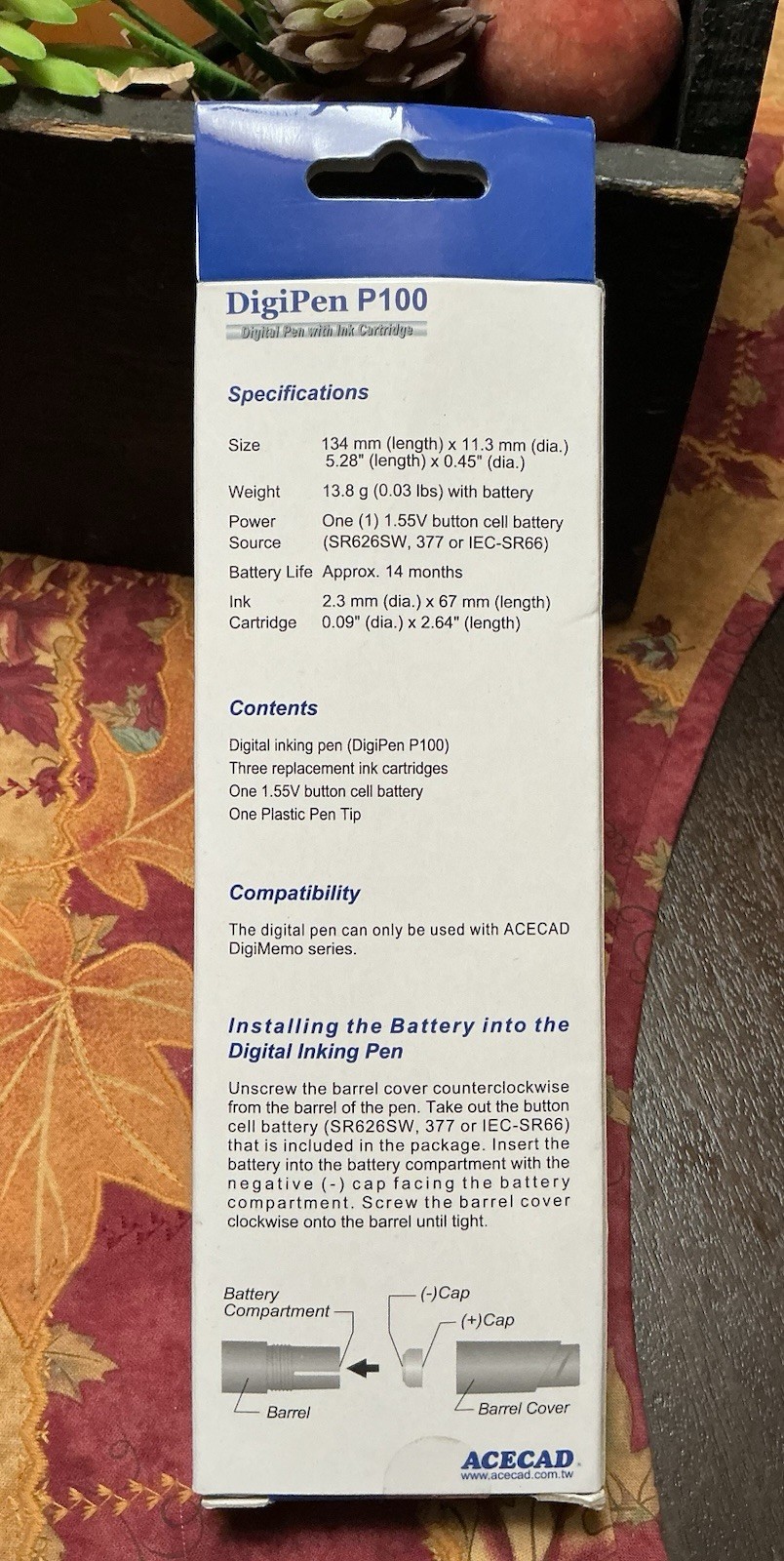 ACECAD DigiMemo Handwriting Recognition MyScript Notes & Digipen P100