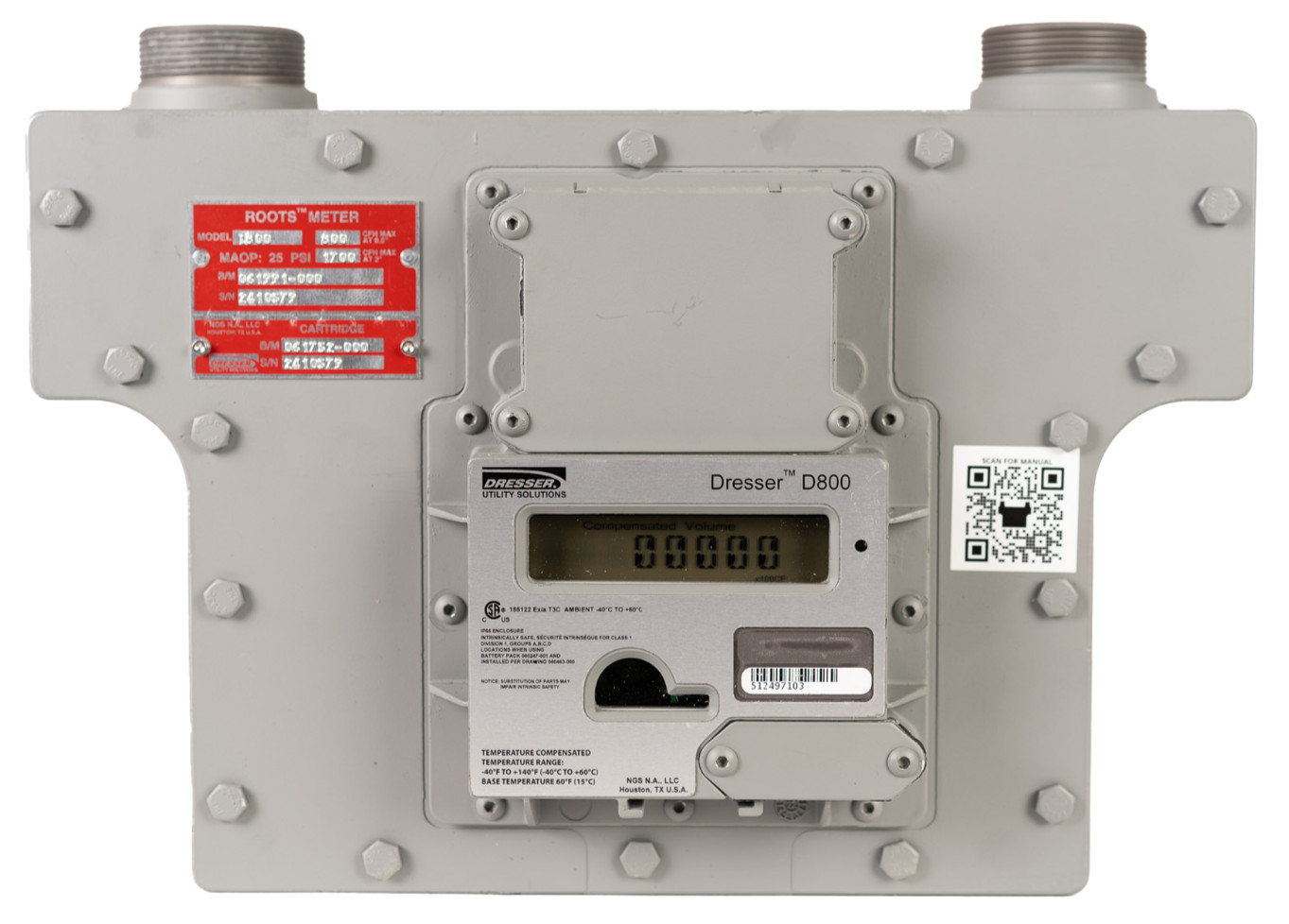 D800 NATURAL GAS METER (New)