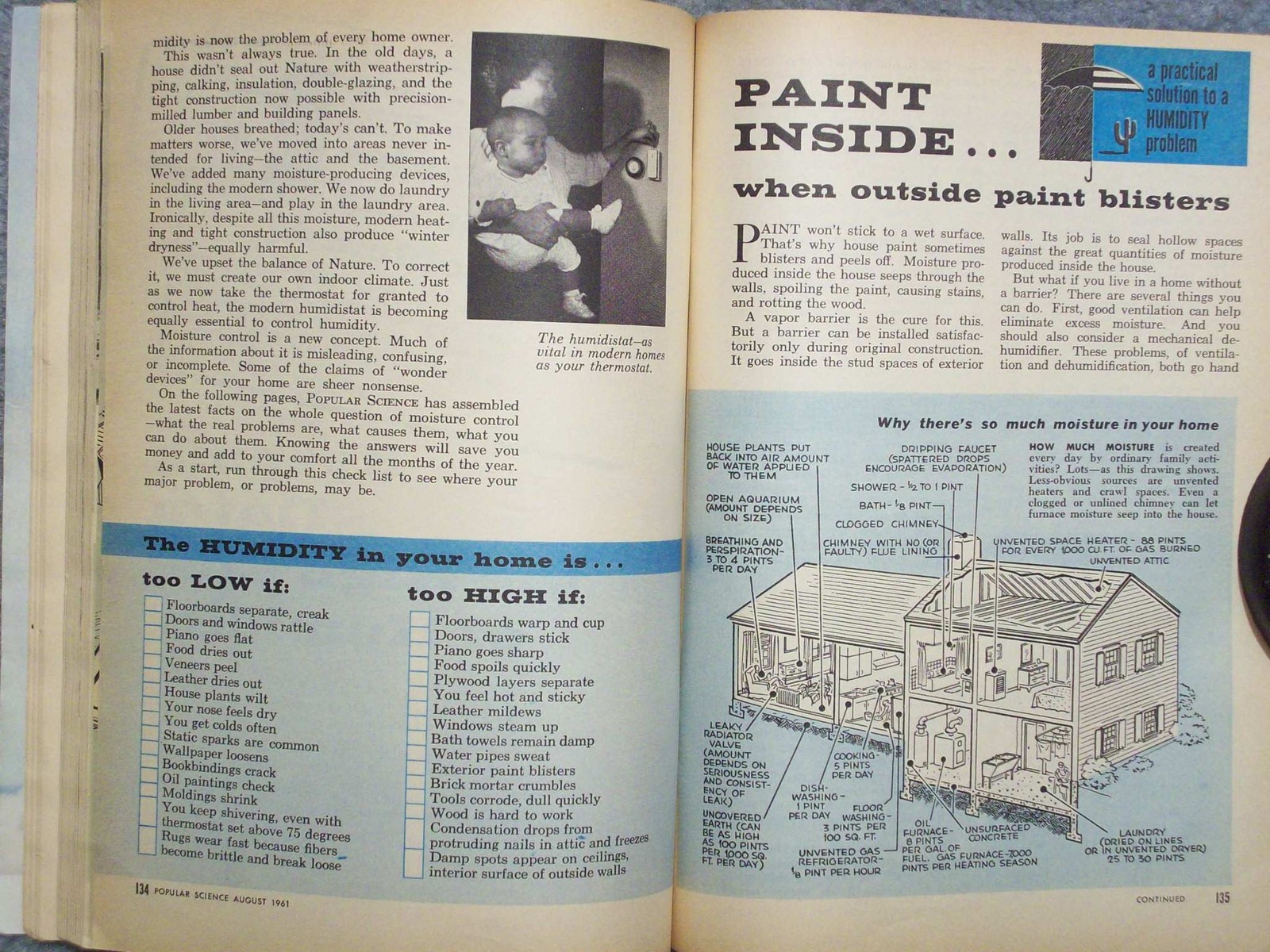 1961 POPULAR SCIENCE AUGUST VOL 179 NO 2 SECRET SERVICE GAS FLAME LIFTS HOT AIR