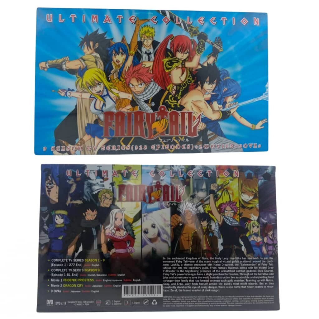 Anime DVD Fairy Tail Series Season 1-9 Vol.1-328 End + 2 Movie + 9 OVA