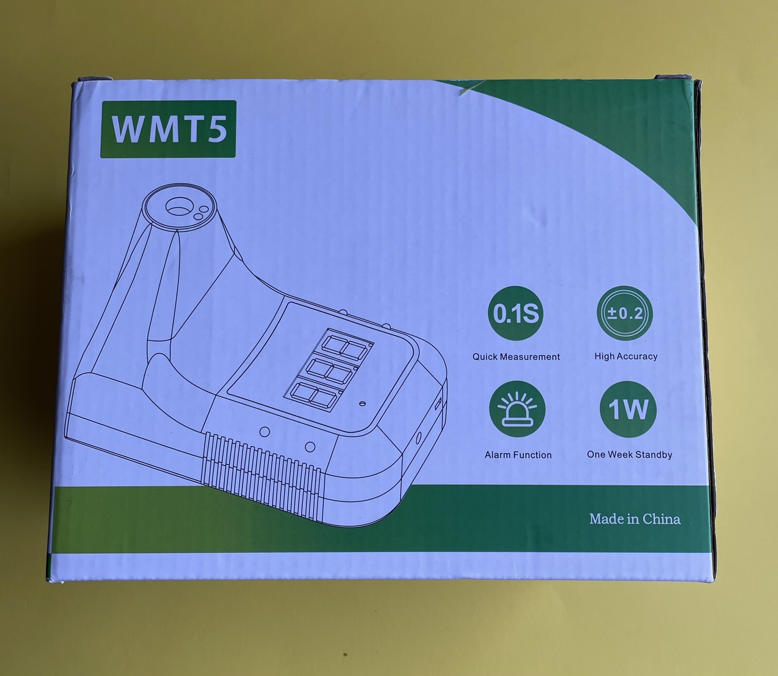 Gorilla Gadgets WMT5 Wall-Mounted Bluetooth Body Thermometer White