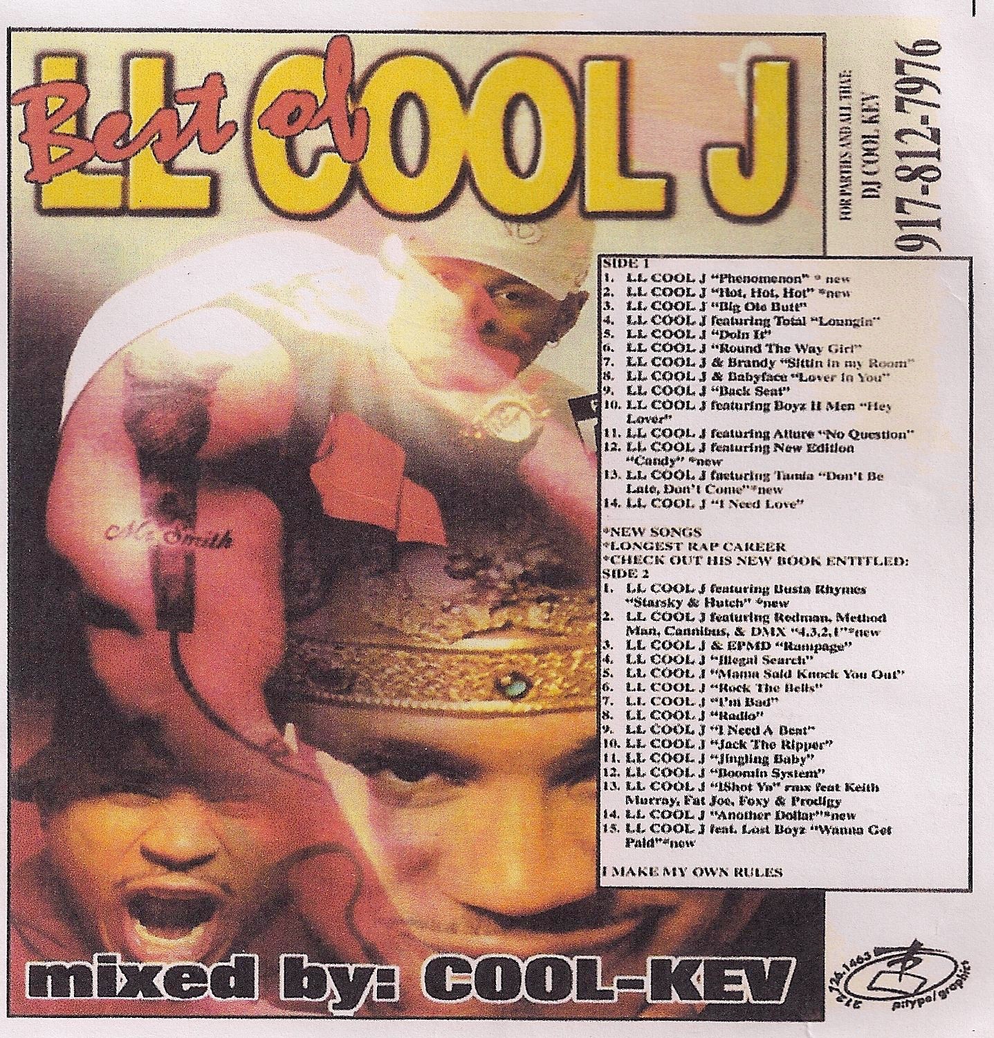 DJ Cool Kev – Best Of LL COOL J - OLD SCHOOL HIP HOP R&B MIXTAPE MIX CD