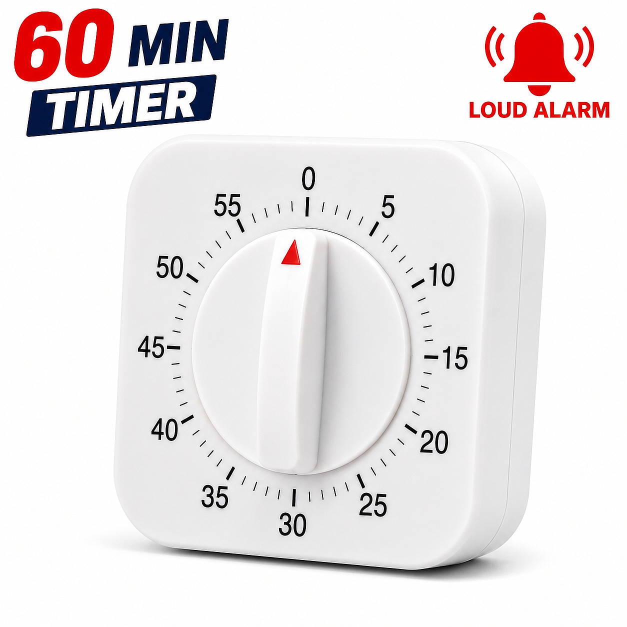 Kitchen Timer 60 Minute Timing Bell Alarm Sound Home Baking Cooking Mechanical