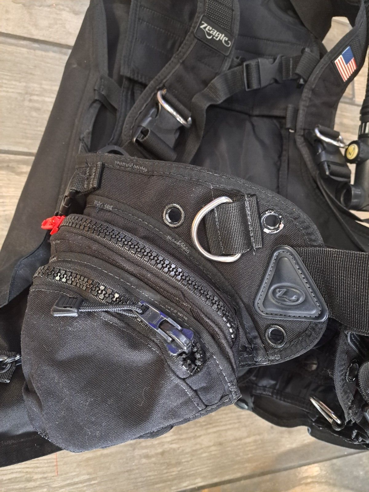 Zeagle Stiletto BCD with Inflator and Hose Size Medium Used