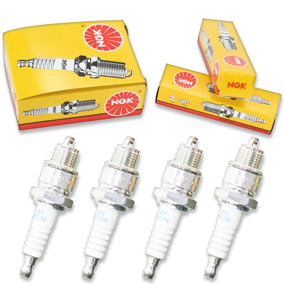 4pcs Manco 5.0 HP for SUBARU ENGINE QUICKSILVER NGK Standard Spark Plugs eo