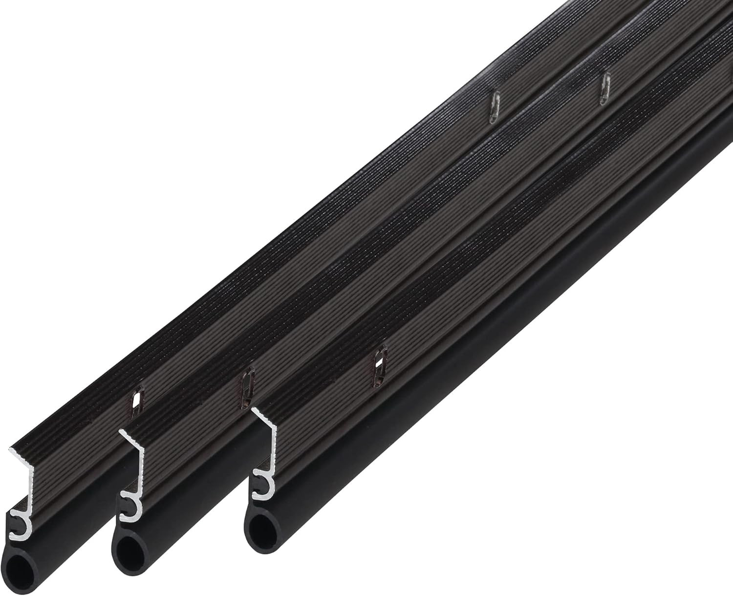 01156 Bronze Aluminum and Vinyl Screw-On Top and Sides Door Seal Kit