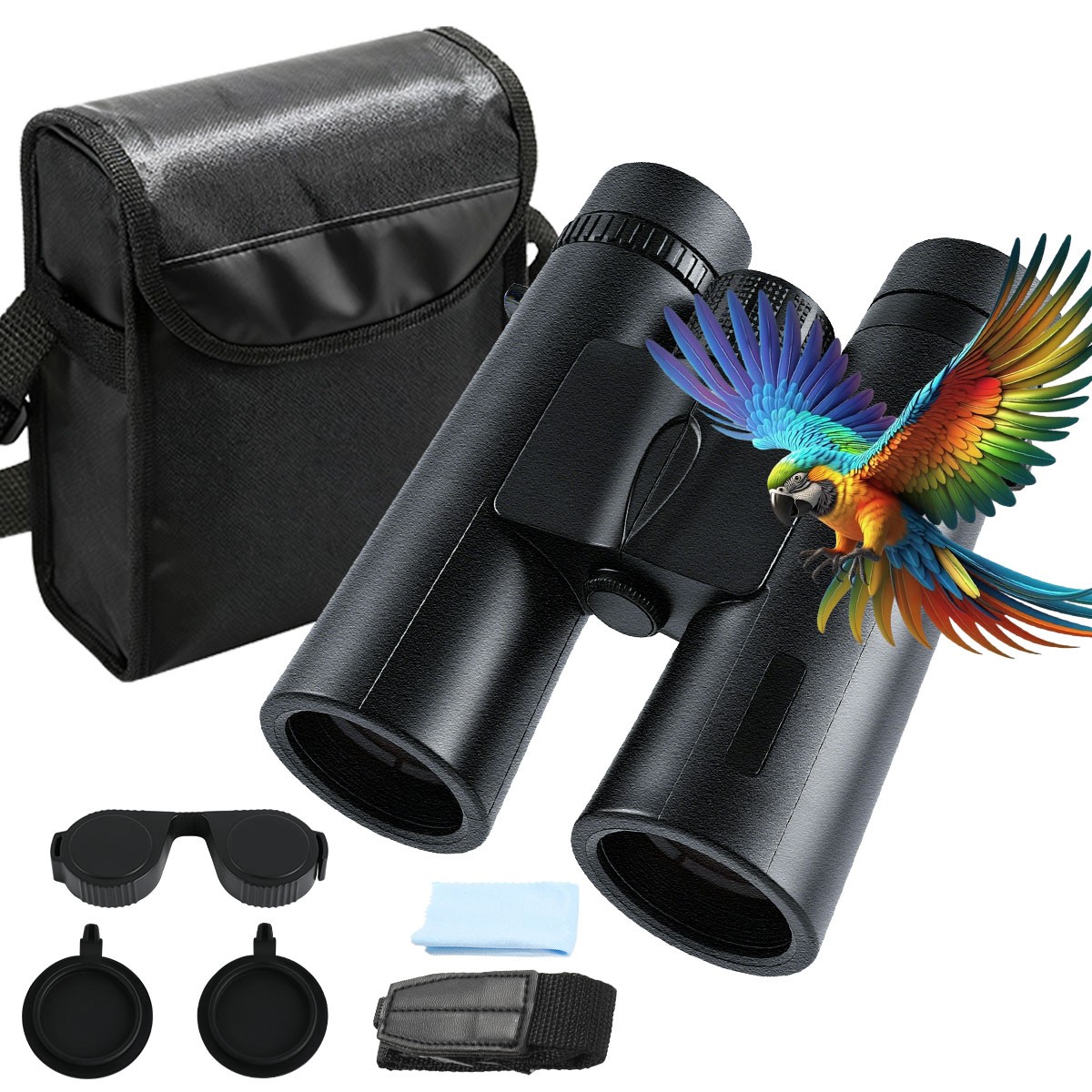 12X42 Military Zoom Powerful Night Vision Binoculars Monocular Goggles Hunting