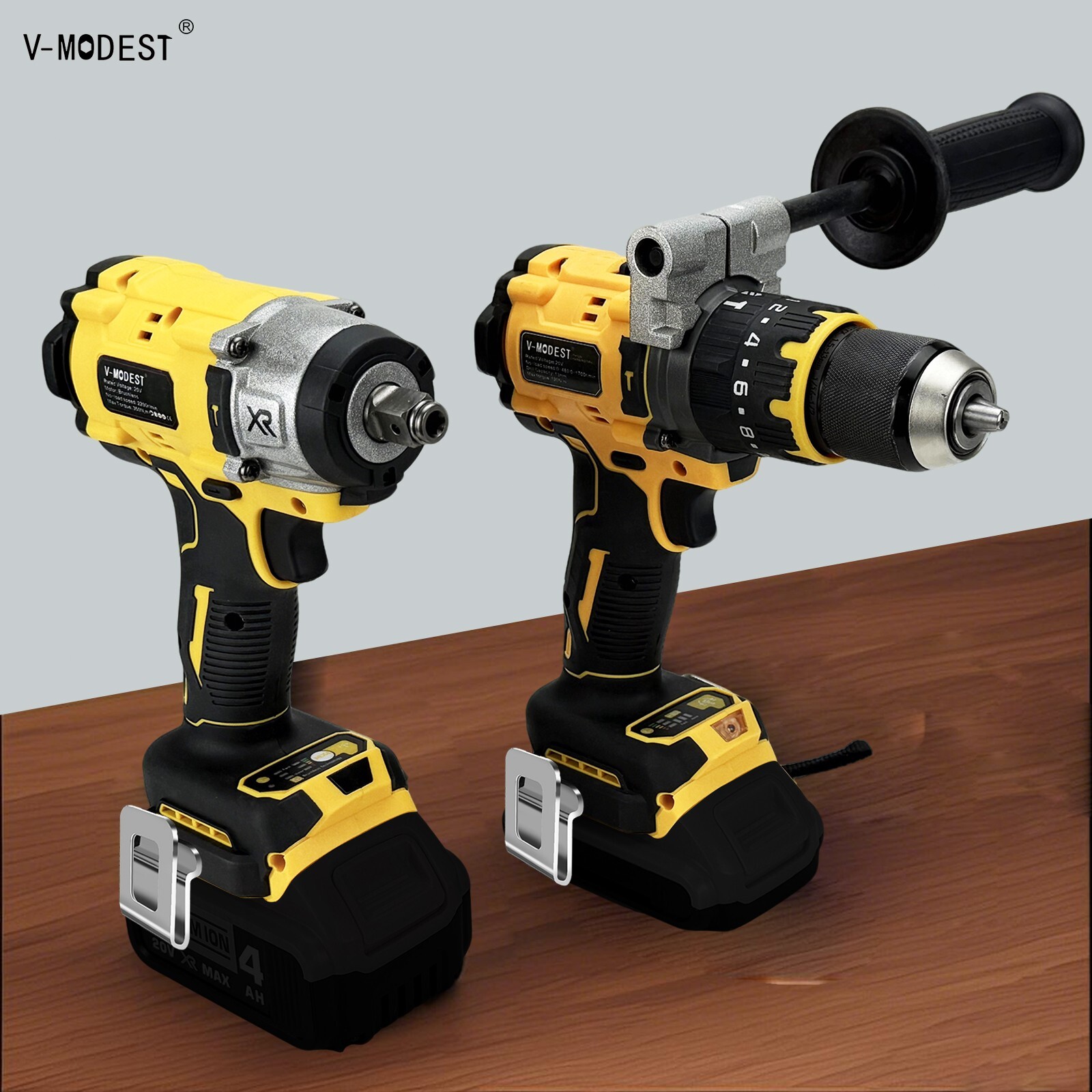 Electric Cordless Impact Wrench/Hammer Drill 1/2" Power Tool FOR Dewalt Battery