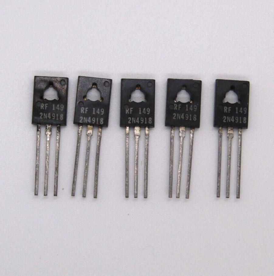 ( 5 PCS ) 2N4918 PNP General Purpose Power Transistor RF  --  NOS
