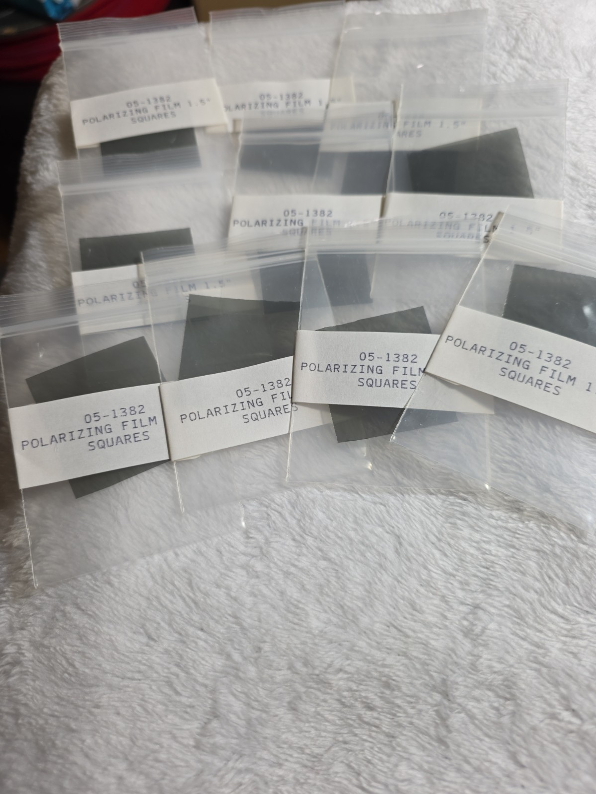 NEW VTG.10 Pk. 05-1382 Polarizing Film SQUARES 1.5" Photography& Scientific Use
