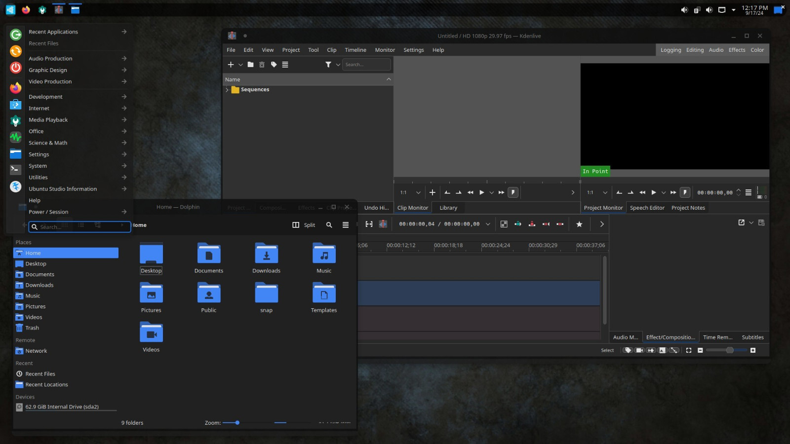 Ubuntu Studio 25.04 Plucky Puffin (2025) Linux USB Bootable Drive for Creators
