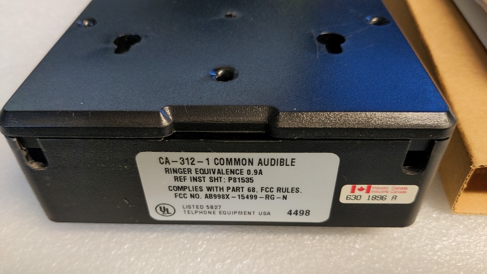 Cooper Wheelock CA-312-1 Telco Common Audible Control Module
