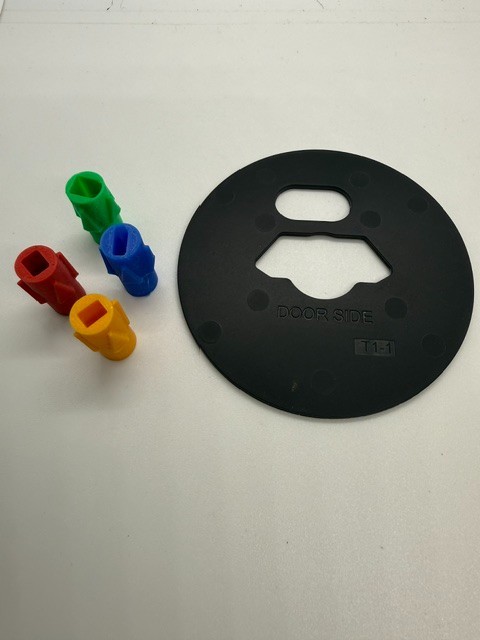 August Smart Lock Red Green Blue Yellow w/Backing plate