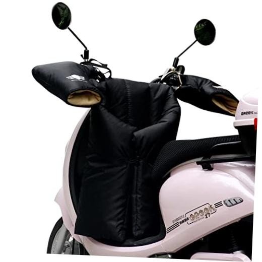 Motorcycle Leg Cover with Handlebar Gloves, Mobility Scooter Accessories Black