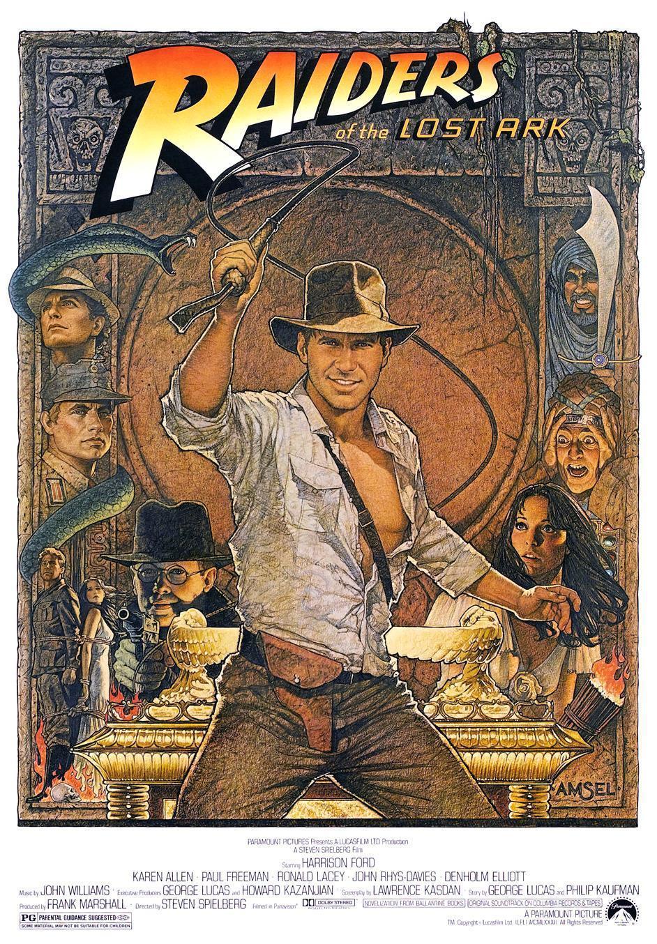 Movie Posters # 20 - 8 x 10 Tee Shirt Iron On Transfer Raiders of the Lost Ark
