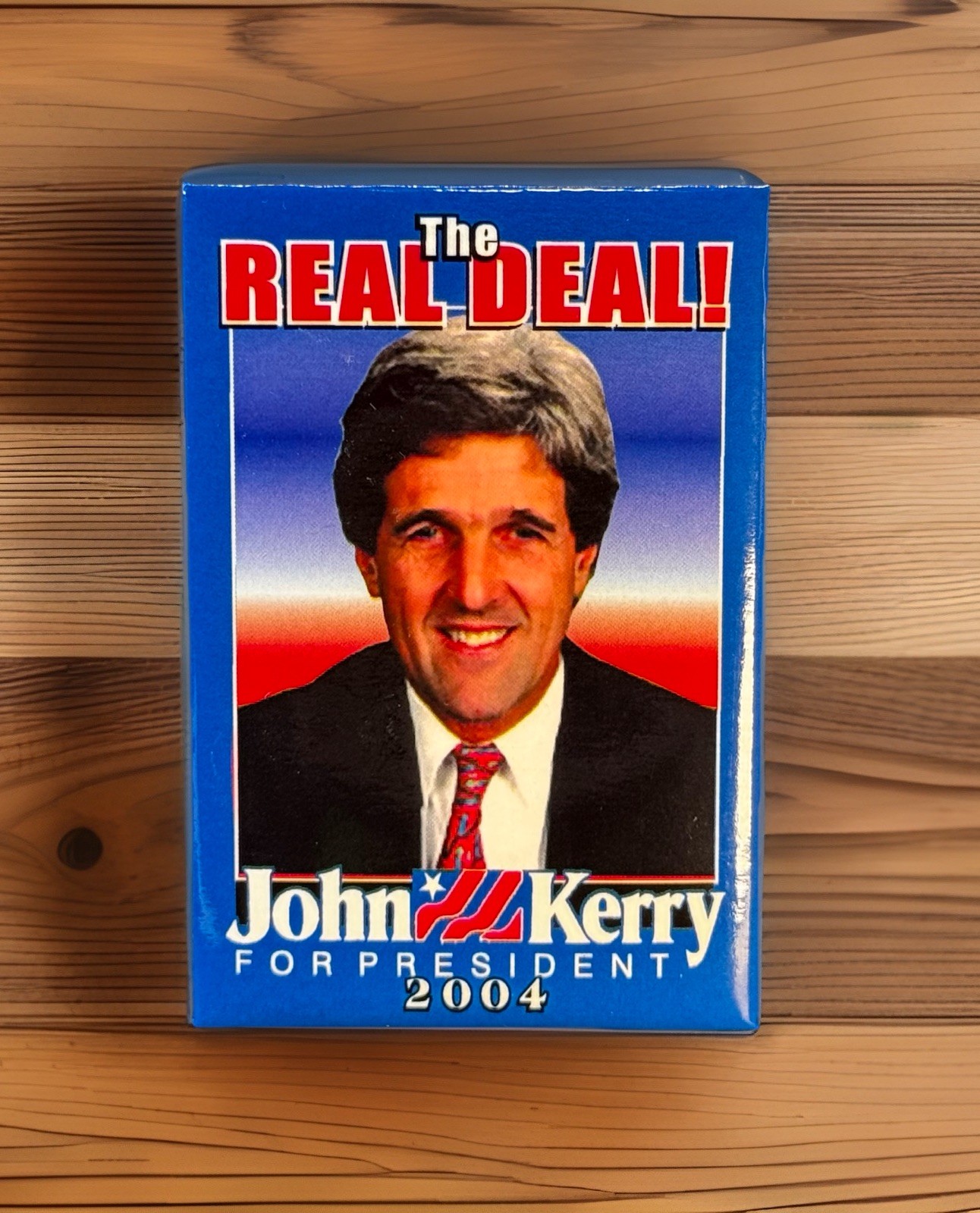 The Real Deal John Kerry For President Presidential Campaign Button Vintage 2004