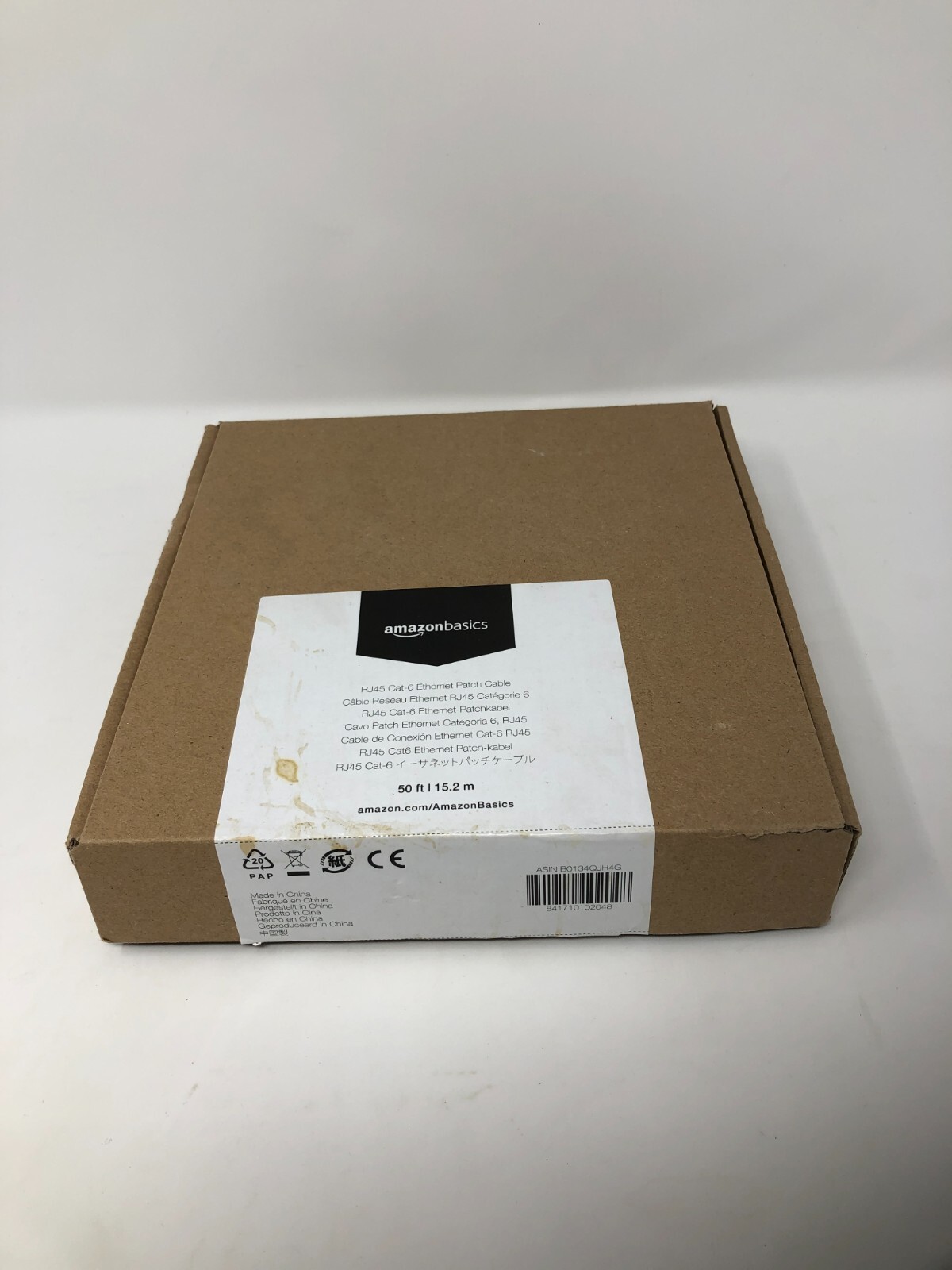 Amazon Basics RJ45 Cat-6 Ethernet Patch Cable - 50ft Black