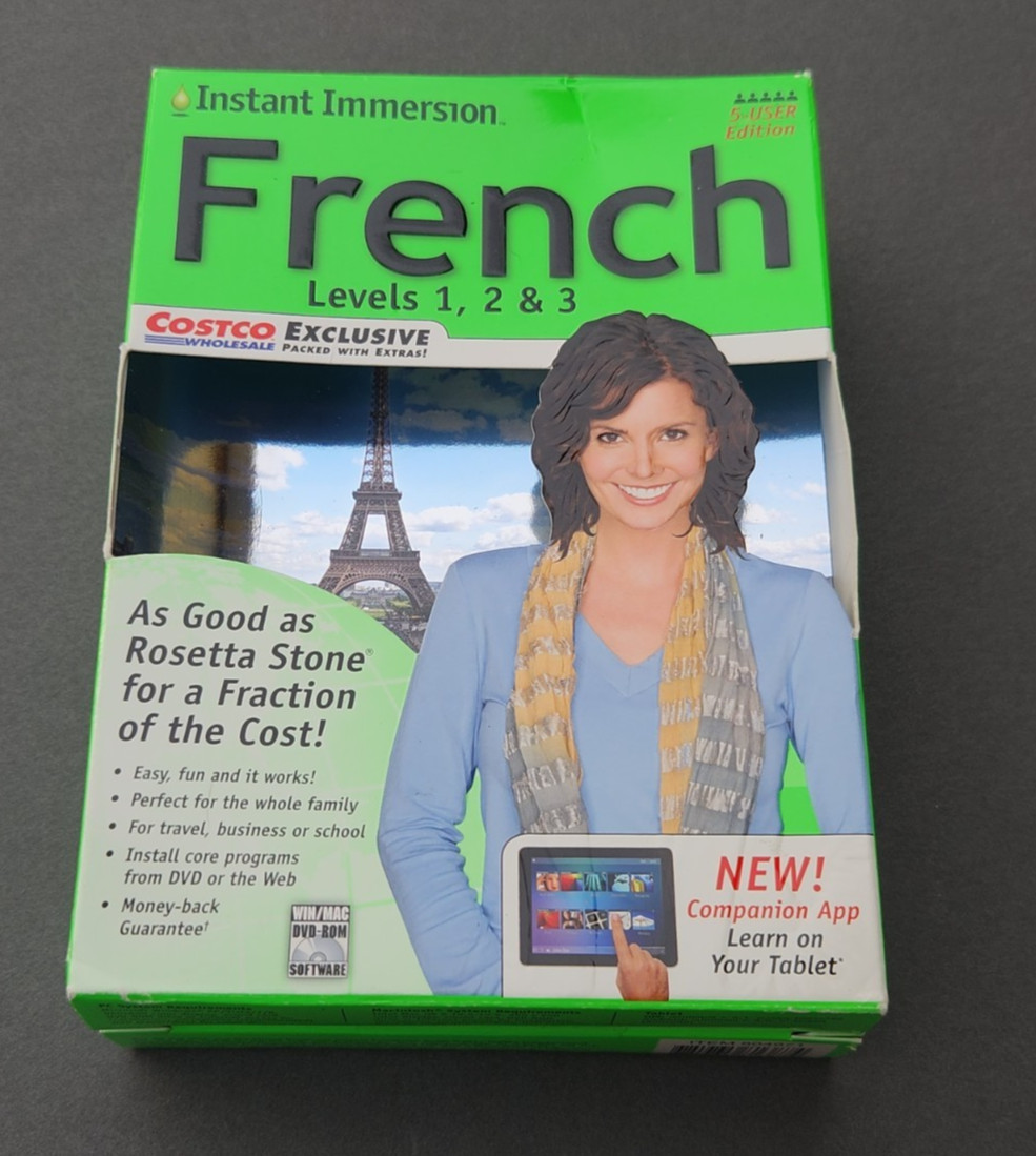 Instant Immersion Family Edition French Levels 1, 2 & 3 PC & Mac
