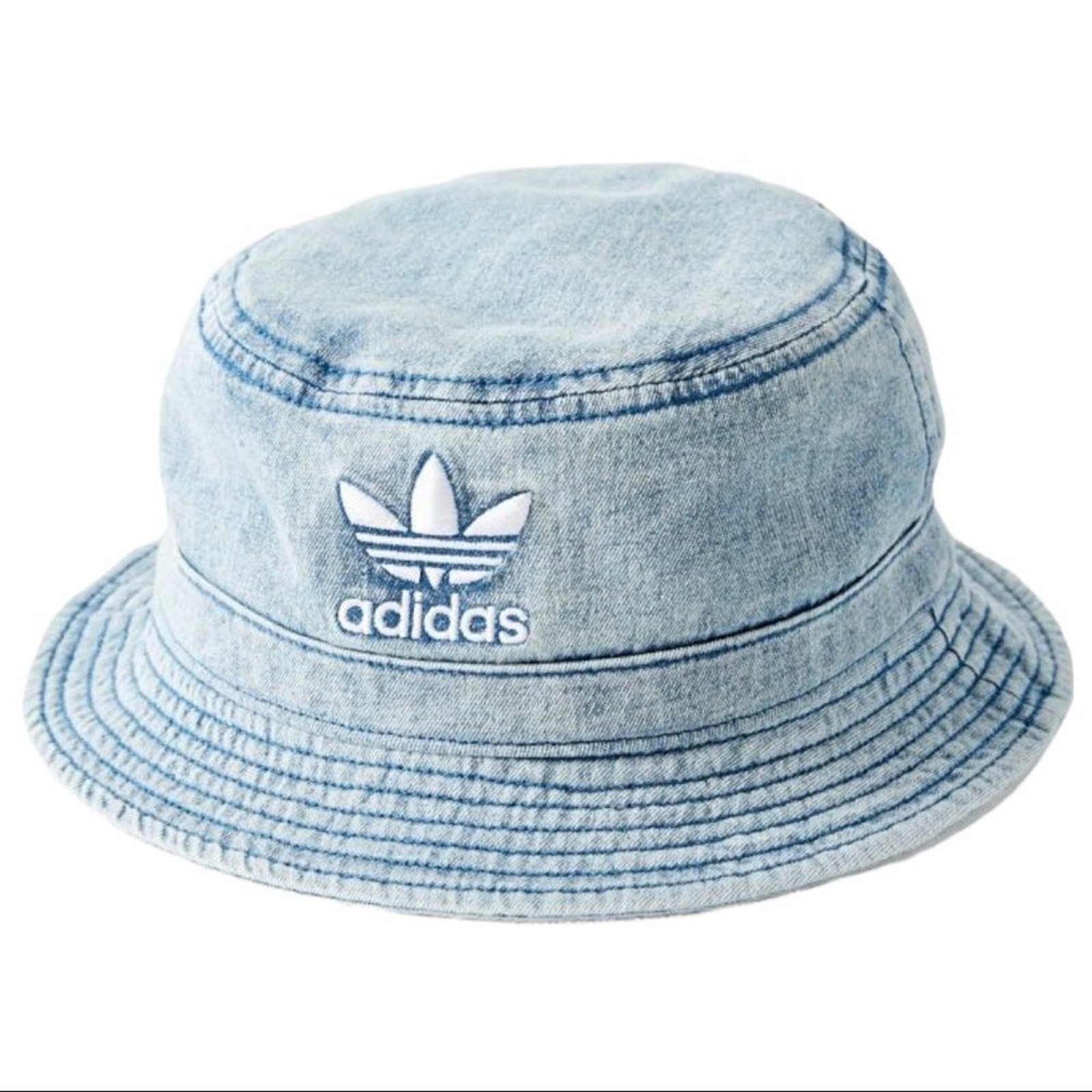 NEW Adidas Urban Outfitters UO Originals Blue Denim Bucket Cap Hat