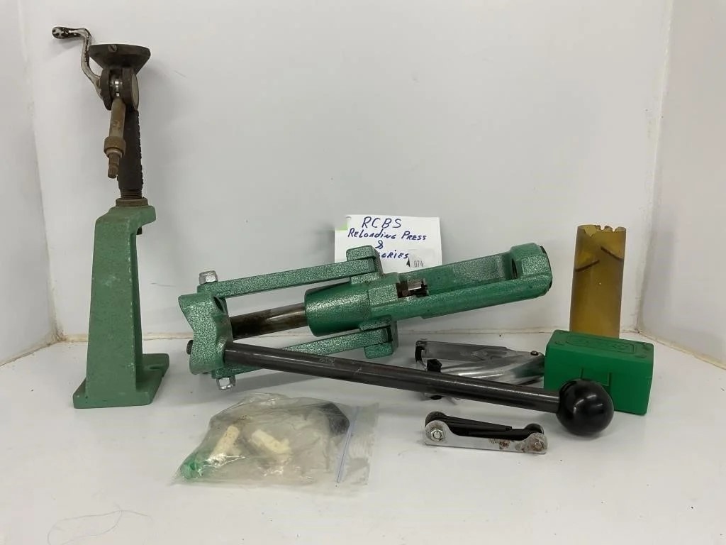 RCBS Reloading Press + Primer System + Dies + Tools + Accessories – Solid