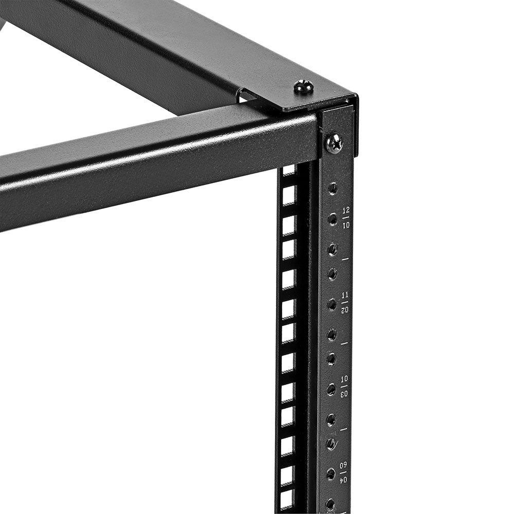 NavePoint 9U Wall-Mount Open Frame Network Rack 24.81 Inch Depth, AV Rack, Black