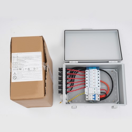6 String PV Solar Combiner Box Circuit Breaker Junction Box For Solar System