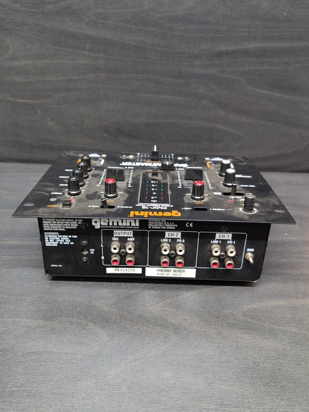 Gemini PMX-18 Preamp Mixer DJ Audio Console