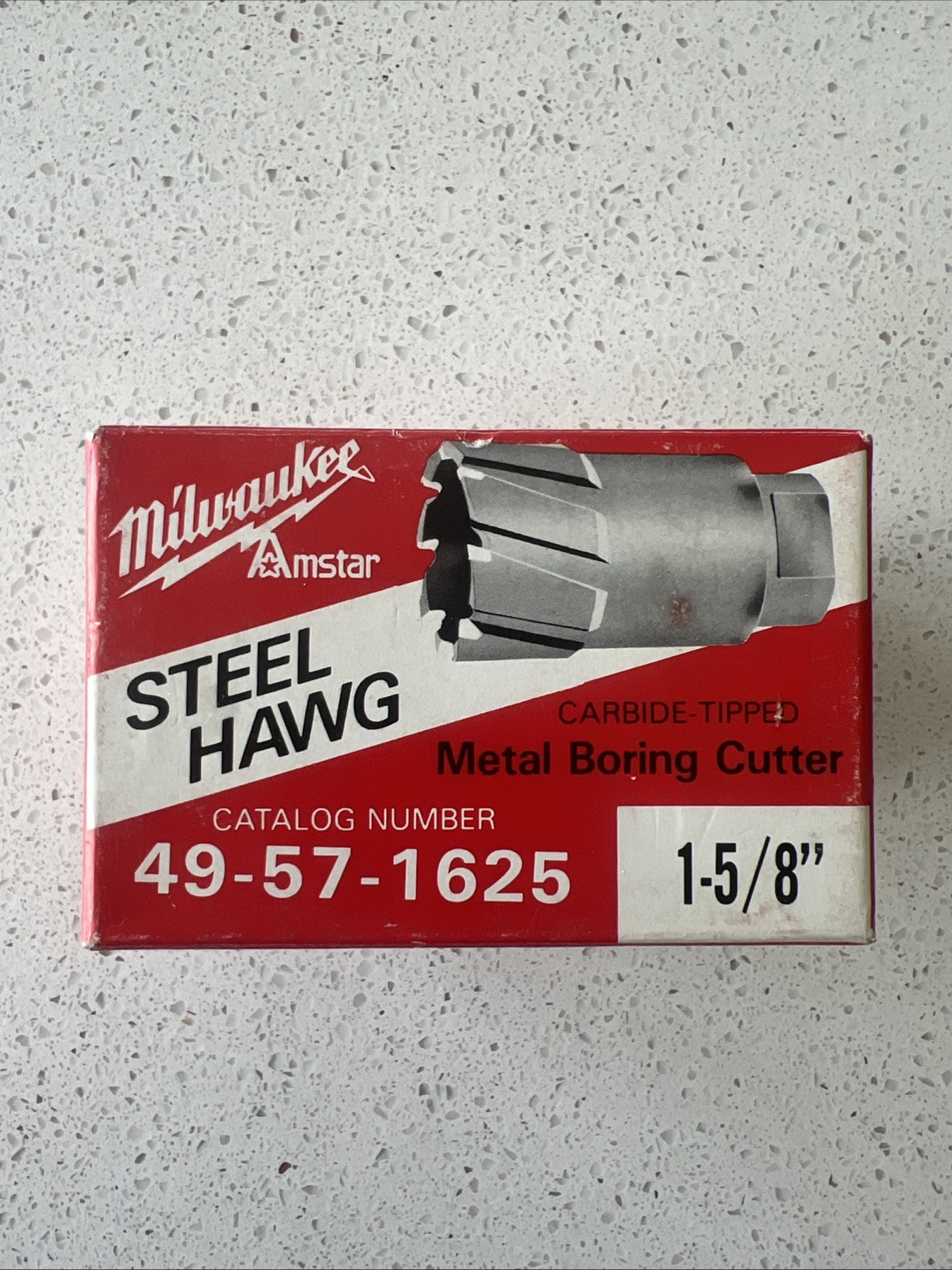 NEW Milwaukee Steel Hawg 49-57-1625 1-5/8" Carbide Tip Metal Boring Cutter Bit