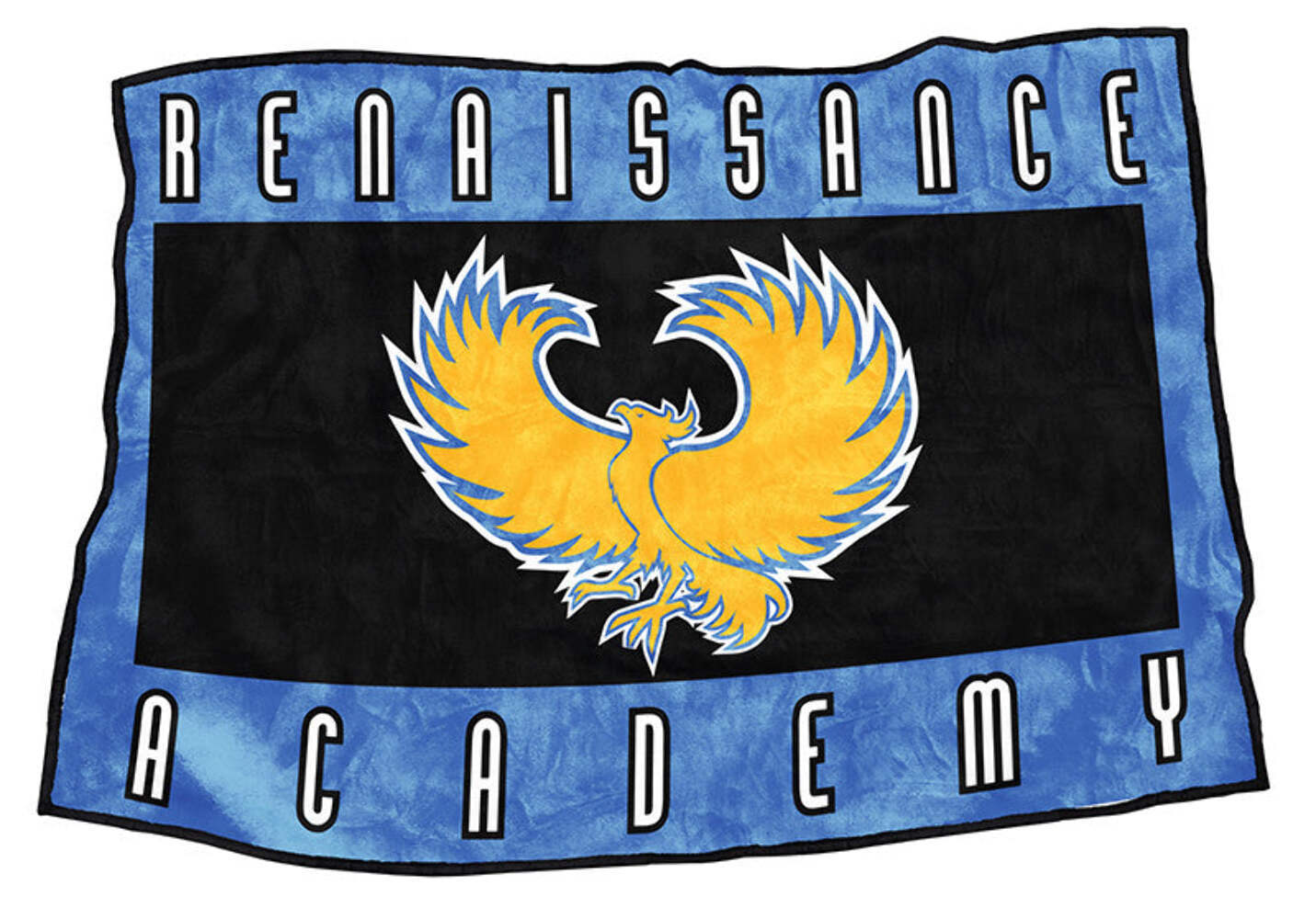 Custom Fundraiser Blanket for Renaissance Academy 48"x70" Approx.600 GSM 4.0 lbs