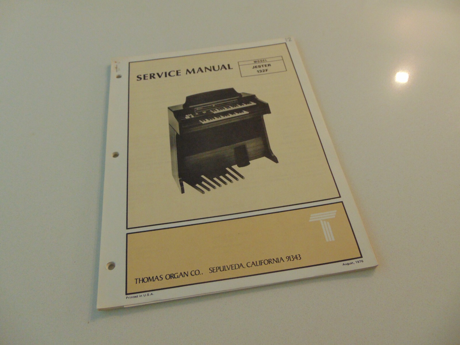 Thomas Organ Jester 132F Service Repair Shop Manual Schematics
