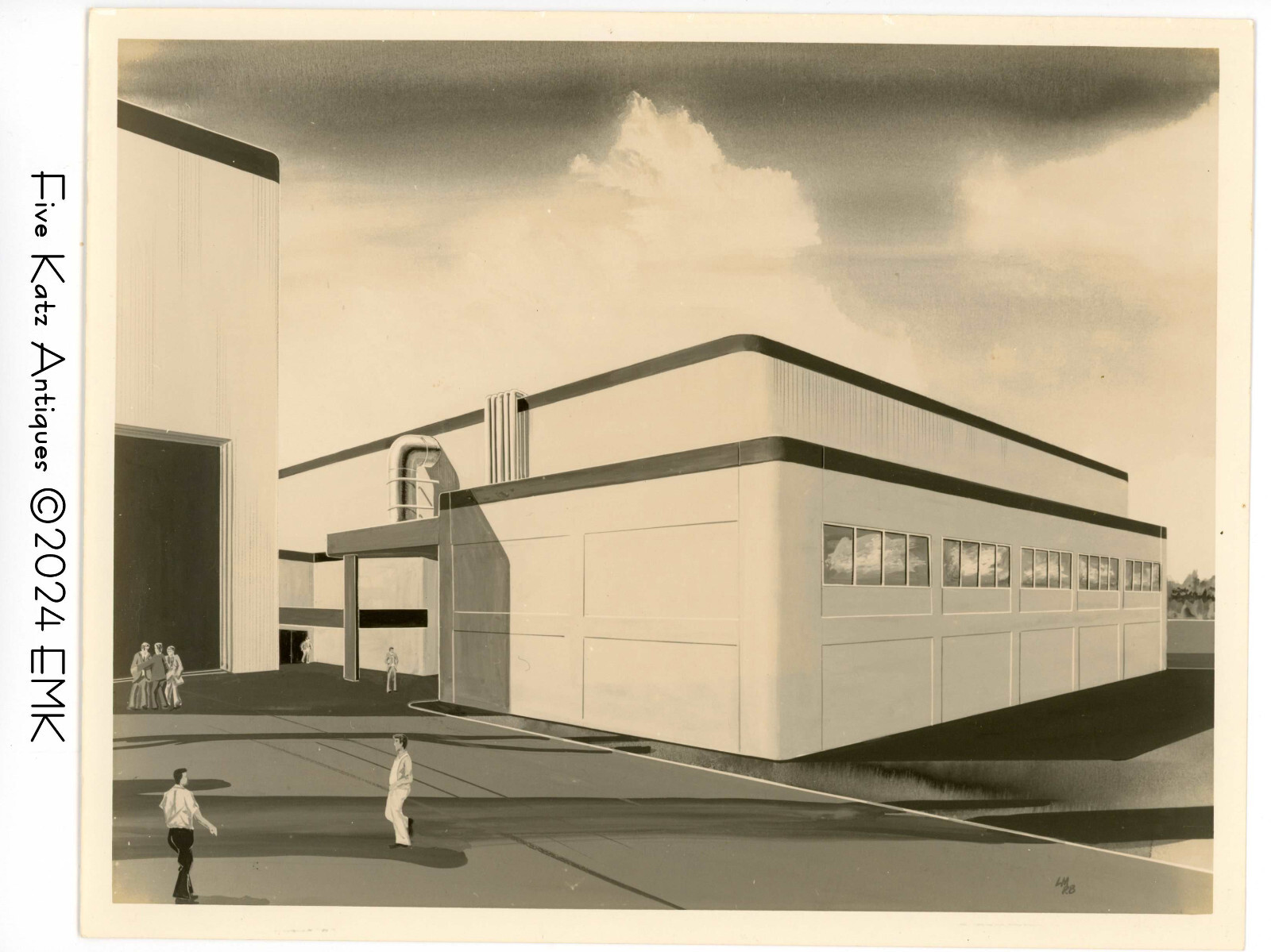 NASA / Shuttle - Artist Concept Art - OPF Annex - Original not a reprint!