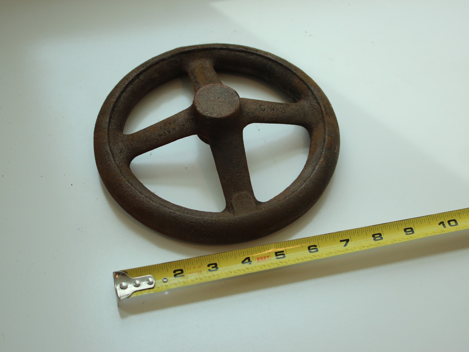 8 Inch 4 spoke offset cast iron handwheel raw casting