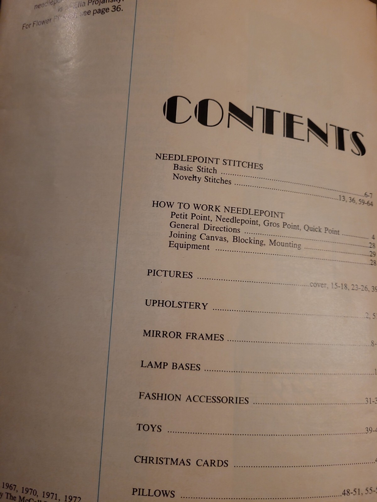 VINTAGE 1974 MCCALL'S NEEDWORK & CRAFTS NEEDLEPOINT VOLUME 3 B2