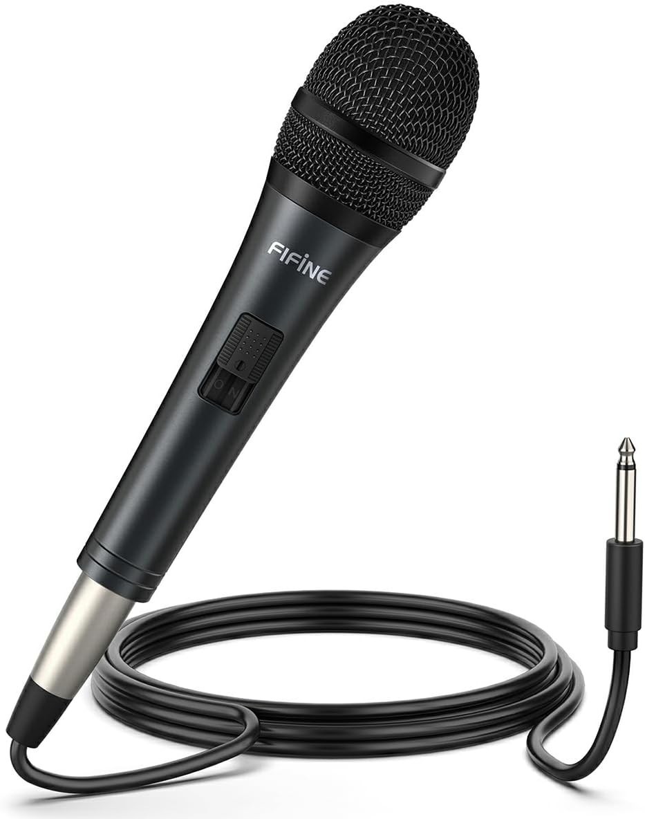Versatile Dynamic Handheld Mic with Long 14.8ft Cable for Events & Performances