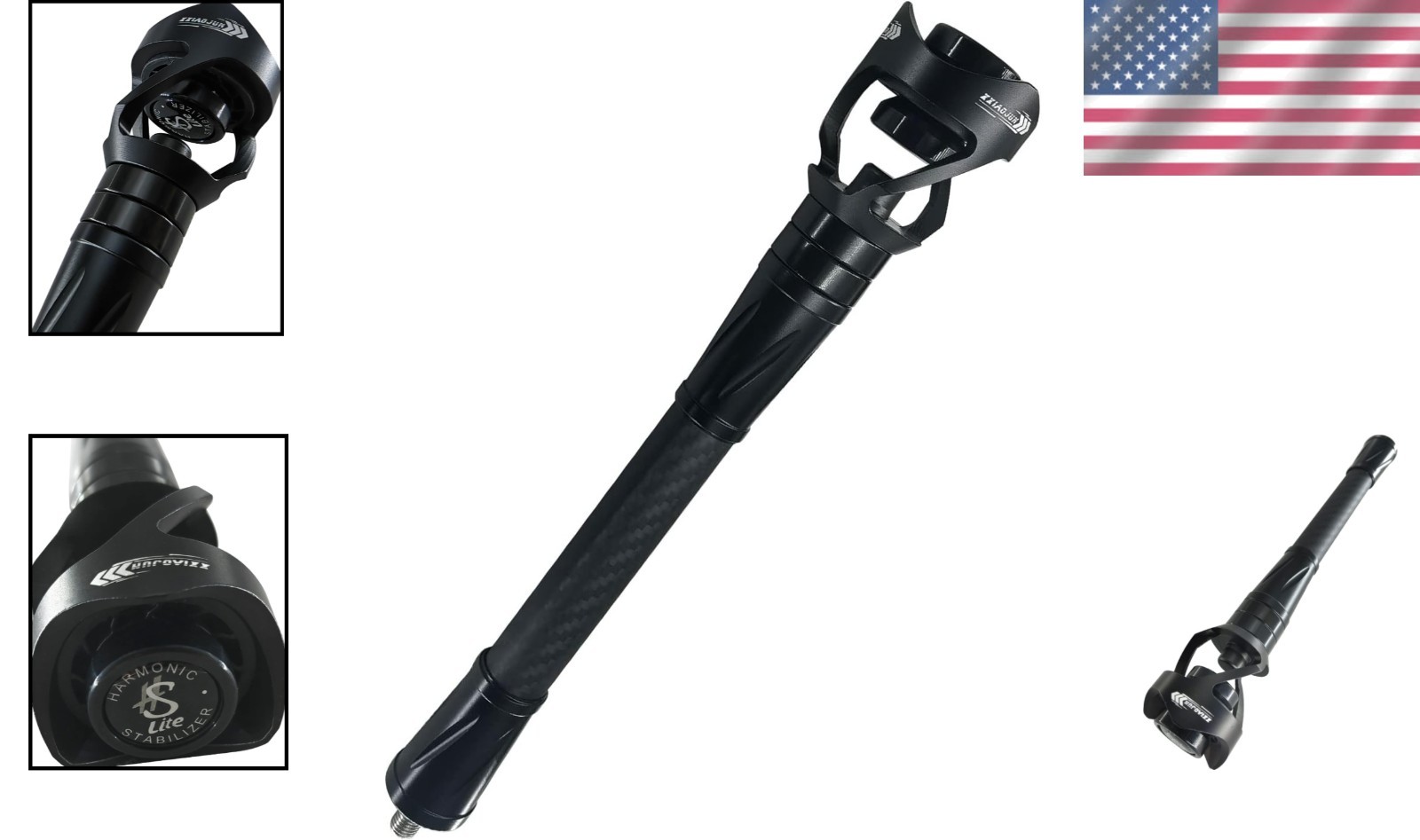 Carbon Bow Stabilizer with Weights for Archery