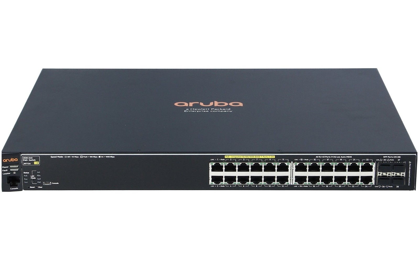 HP J9773A Aruba 2530-24 24-Port Gigabit PoE+ Managed Switch Rackmount Layer 2