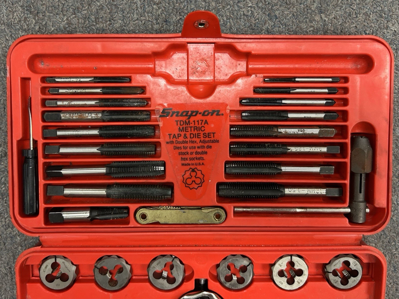 Snap On Tap And Die Set TDM117A