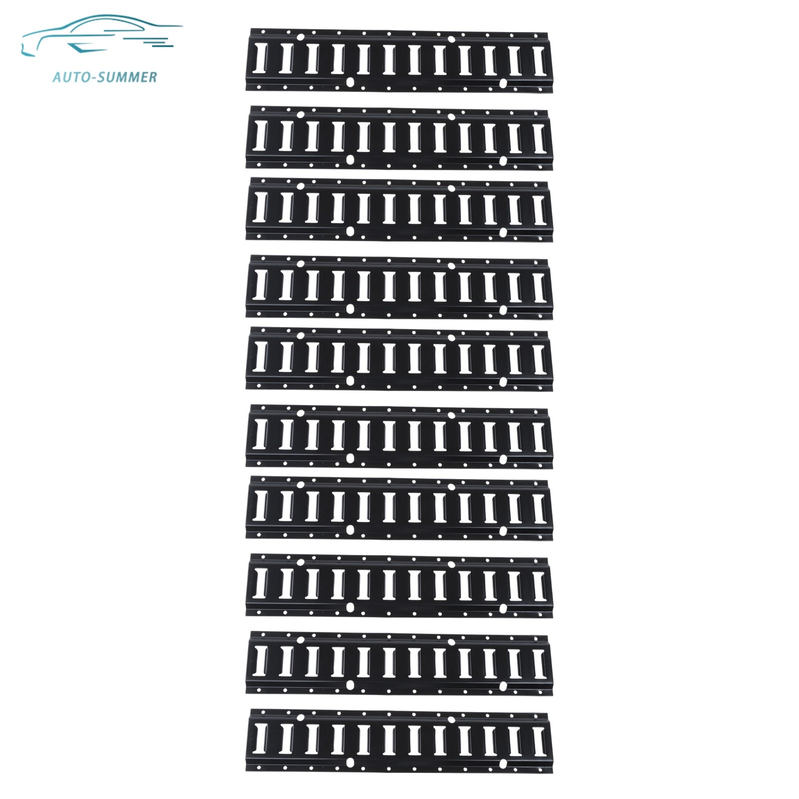For Vans High Quality Durable Black 10 Pack 2' E Track Tie Down Enclosed Trailer
