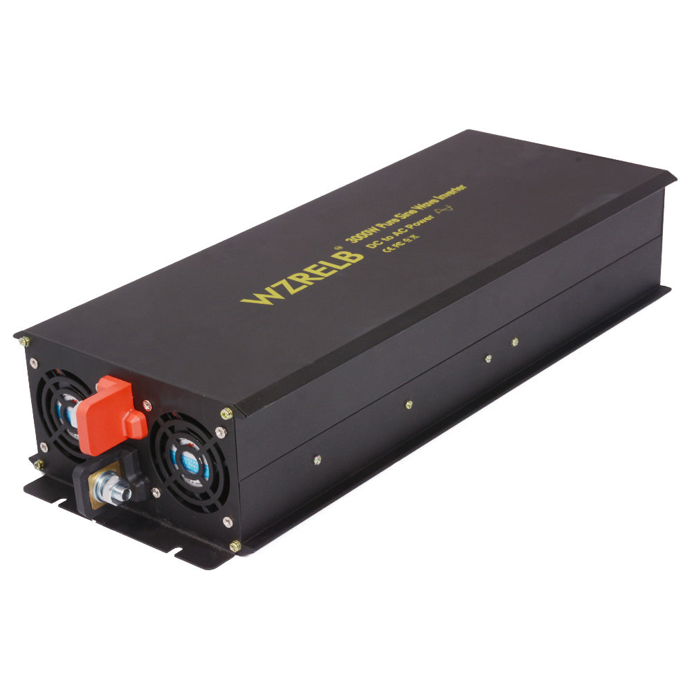 Pure Sine Wave Inverter 3000W 24V DC to AC 120V Power Truck Camp Car RV Home