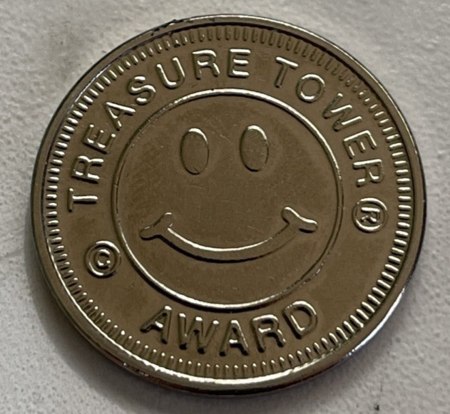 Treasure Tower Award Token Silver Color