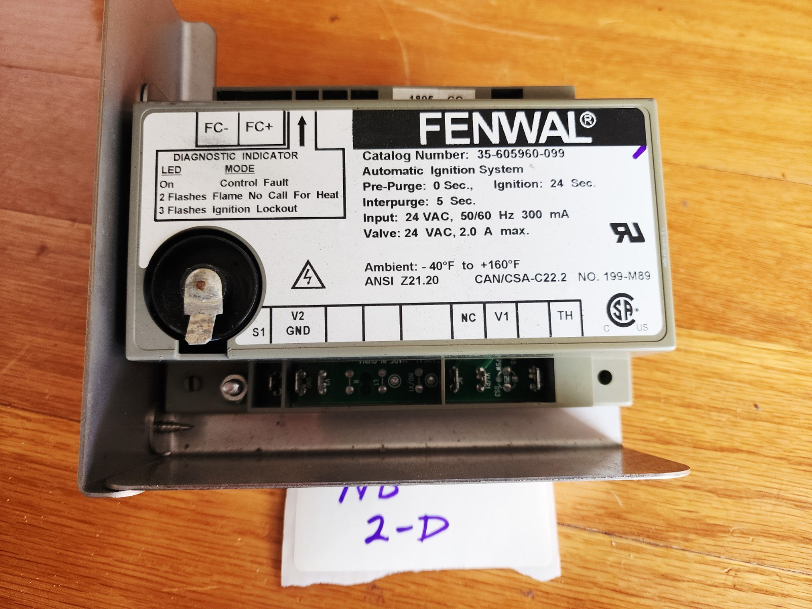 Fenwal 35-605960-099 Direct Spark Ignition