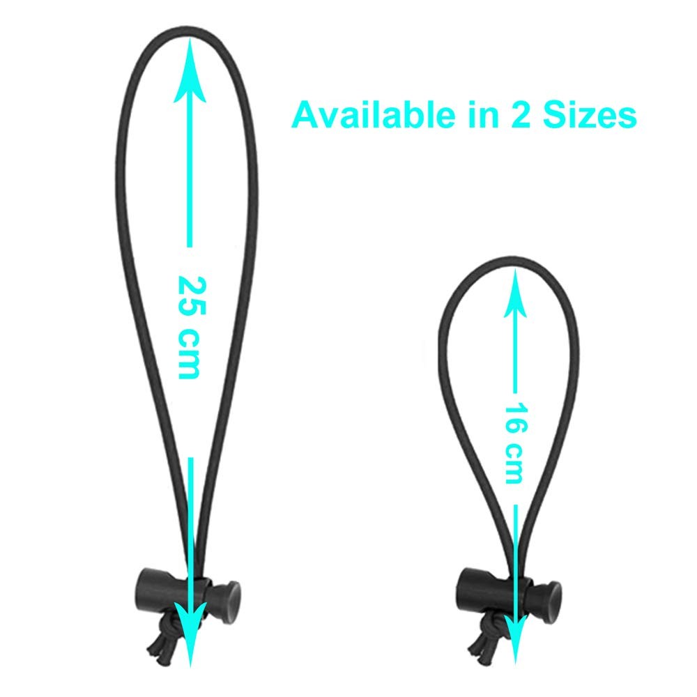Multipurpose Extra Thick Elastic Cable Tie and Organizer, Adjustable Cable St...
