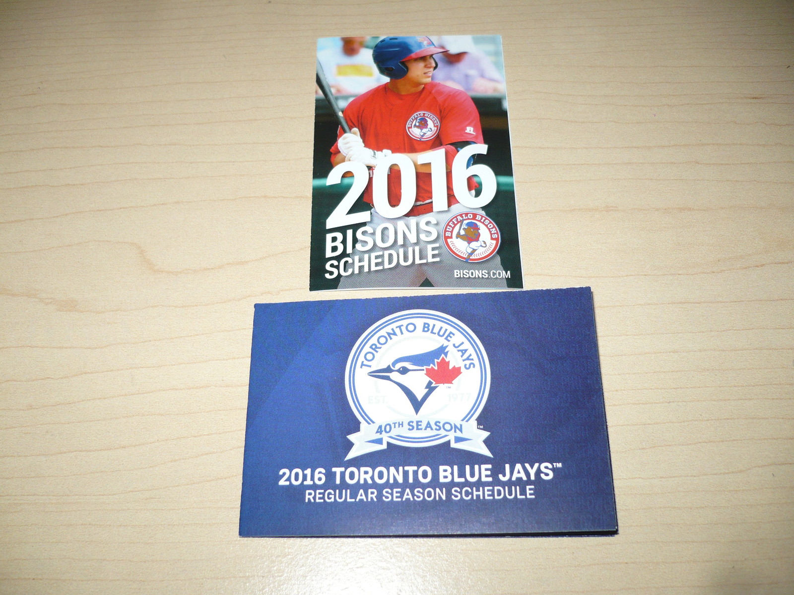 NEW! BUFFALO BISONS 2016 Magnetic and Pocket Schedule, Magnet, Toronto Blue Jays