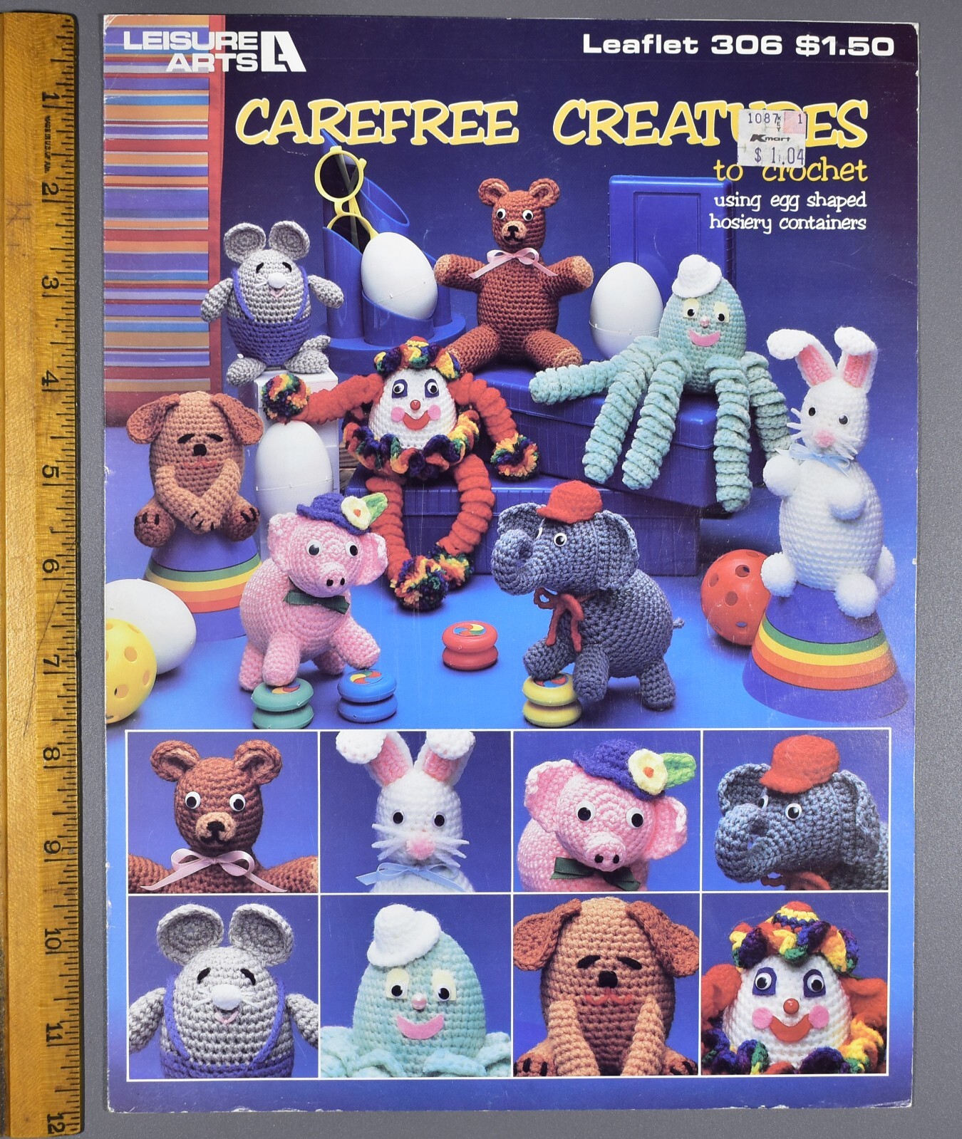 Leisure Arts Leaflet 306 Carefree Creatures to Crochet