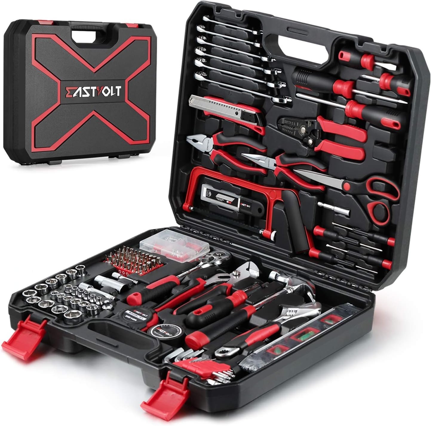 218-Piece Household Tool Kit Auto Repair Tool Set Tool Kits for Homeowner Plier