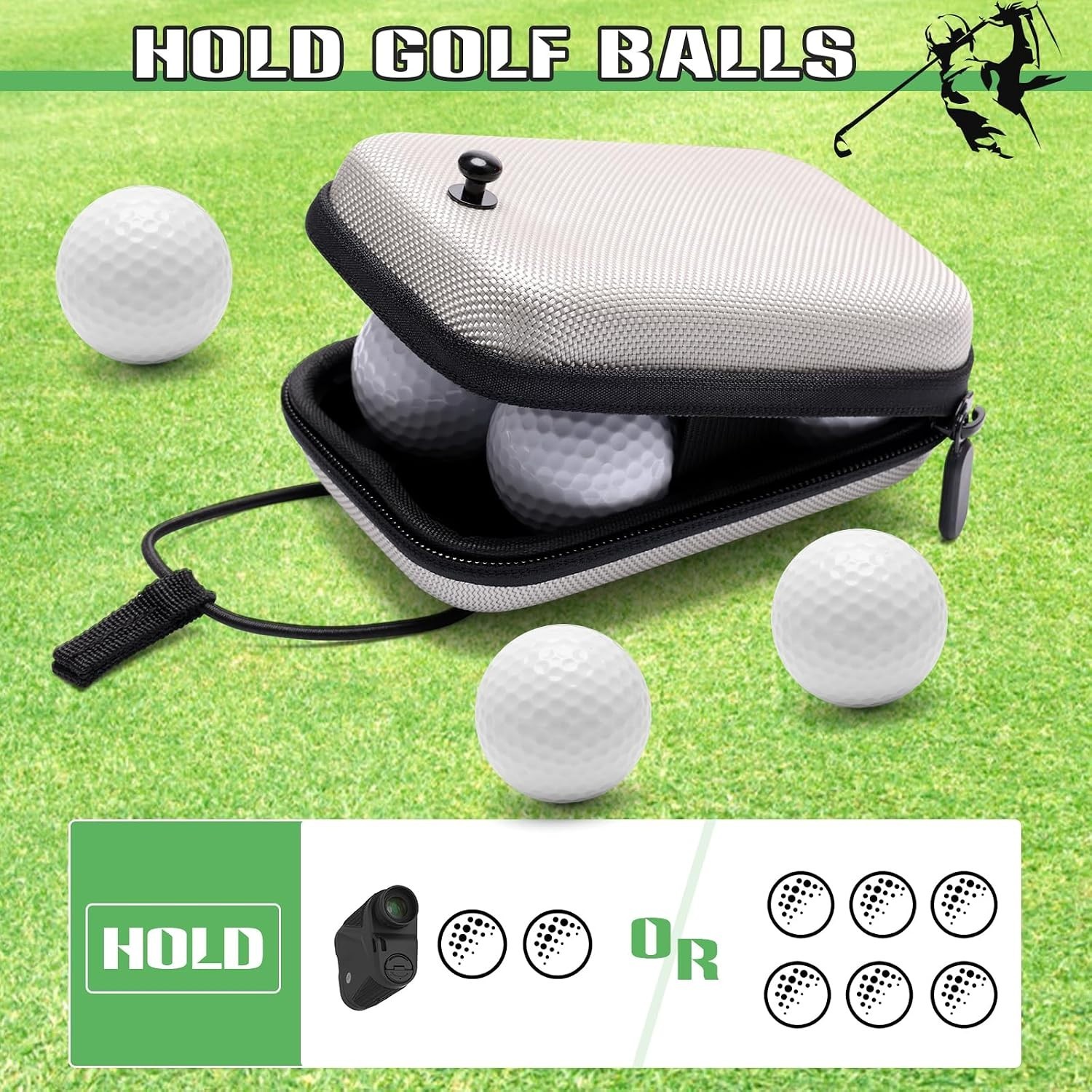 Golf Rangefinder Hard Shell Case, Hard Golf Rangefinder Case Universal Range ...